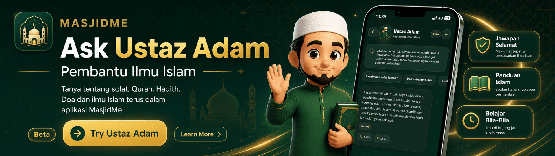 MasjidMe app download banner